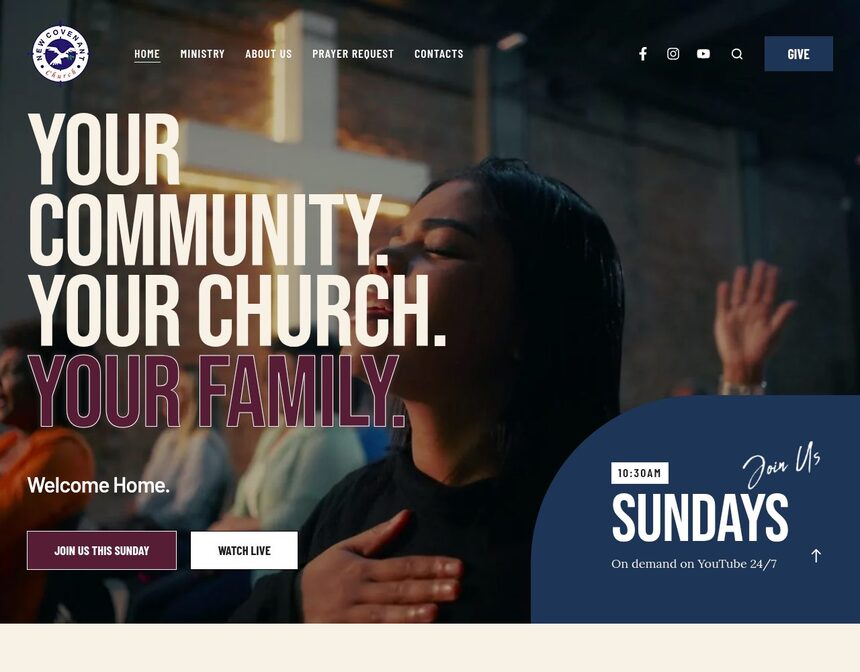 New Covenant Church homepage