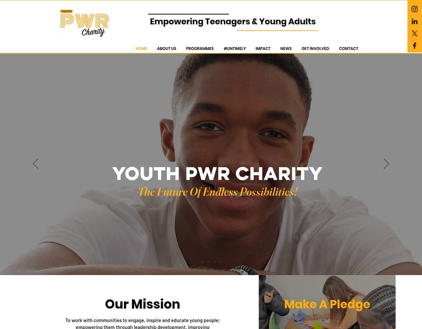 Youth PWR homepage